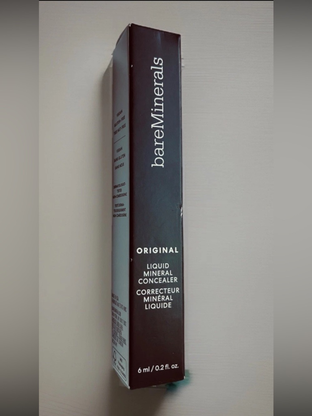 NIB bareMinerals Liquid Concealer Original Shade Dark 5C Ebony Skin Mineral 2004
